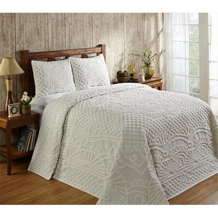 Better Trends Better Trends BSTRTWNA Twin Trevor Bedspread; Natural - 81 in. BSTRTWNA